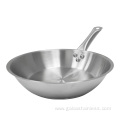 Stainless Steel Nonstick Frying Pan with Lid